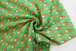 پارچه کرپ نخ طرح پاییزی مدل Cn184