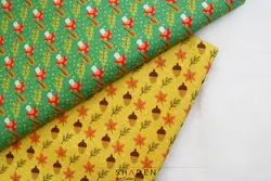 پارچه کرپ نخ طرح پاییزی مدل Cn184