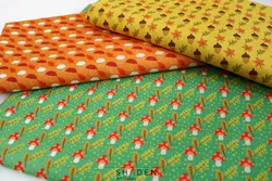 پارچه کرپ نخ طرح پاییزی مدل Cn184