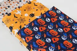 پارچه کرپ نخ طرح هالووین مدل Cn180