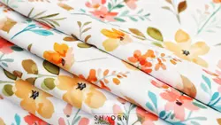 پارچه کرپ نخ گلدار مدل Cn168