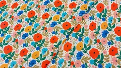 پارچه کرپ حریر گلدار مدل Ch159