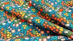 پارچه کرپ حریر گلدار مدل Ch149