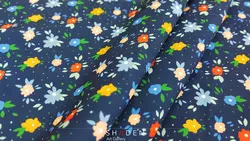 پارچه کرپ حریر گلدار مدل Ch148