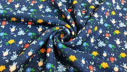 پارچه کرپ حریر گلدار مدل Ch148