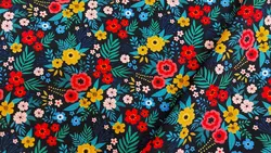 پارچه کرپ مازراتی گلدار مدل Ma143