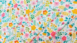 پارچه کرپ حریر گلدار مدل Ch138