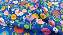 پارچه کرپ حریر گلدار مدل Ch129