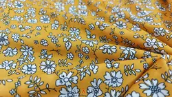 پارچه کرپ حریر گلدار مدل Ch128