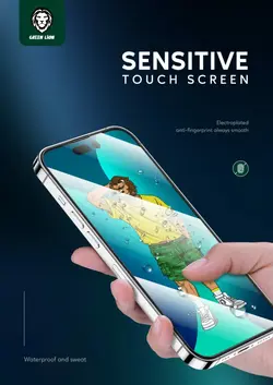 گلس گرین لاین برای اپل Iphone 14 pro max مدل Steve شفاف
