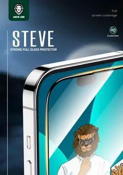 گلس گرین لاین برای اپل Iphone 14 pro max مدل Steve شفاف