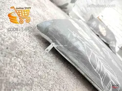 ملحفه زیپدار تشک و بالش مهمان طرح برگ و پر