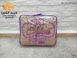 پتو یکنفره چیکا قلب برجسته کرم خاکی