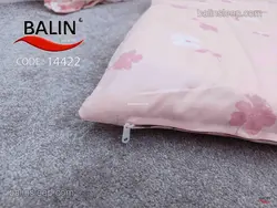ملحفه زیپدار تشک و بالش مهمان طرح بهشت گلبهی