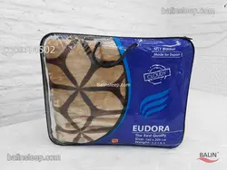 پتو یکنفره دورویه ابریشمی ایدورا (رنگ نسکافه ای قهوه ای)