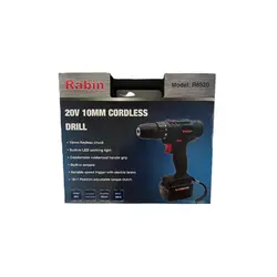 قیمت و خرید دریل شارژی 20 ولت رابین مدل R8520 (دو باتری) - ابزار رستمیان