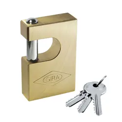 قفل کتابی گیرا برنجی 850 کد 001 | GIRA - ابزار رستمیان