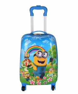 چمدان کودک طرح مینیون -  Minion و رنگین کمان سایز متوسط