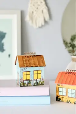 تقویم رومیزی کلبه رویایی - برگ تحریر