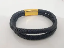 دستبند بافت  چرم مون بلان Mont Blanc