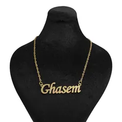 پلاک اسم قاسم ghasem استیل