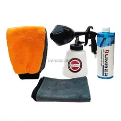 کیت کامل شامپو دستکش حوله و دستگاه کف پاش بادی زد تی تول مدل Zt Tool Foam Cleaning Kit | ایرانکار