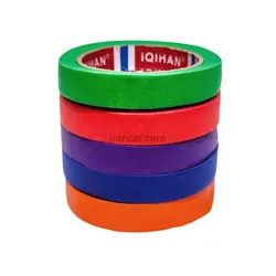 مجموعه 5 عددی نوار چسب كاغذی مخصوص ماسكه خودرو رنگی مدل Egetapes Masking Tape colorful | فروشگاه ایرانکار