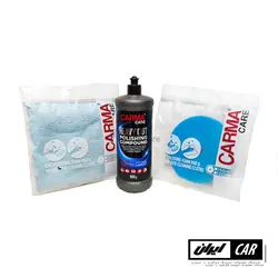 کیت پولیش دستمال و پد متوسط کارماکر Carmacare Cut Compound Kit | فروشگاه ایرانکار