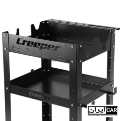 میز دیتیلینگ و ترولی سه طبقه مشکی حرفه‌ای کریپر مدل Creeper 3 Tier Tool Cart | فروشگاه ایرانکار