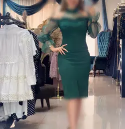 لباس ارگانزا کوتاه مجلسی - نایس مزون