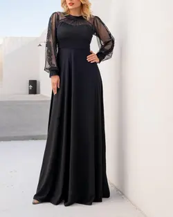 کرپ ماکسی مجلسی بلند2022 کرپ زنبوری - نایس مزون مجلسی قیمت مناسب کرج و تهران