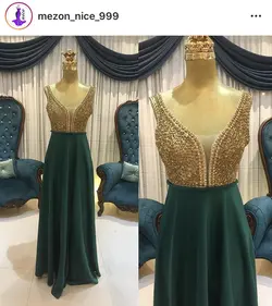 مزون لباس مجلسی کرج /لباس مجلسی کار شده - نایس مزون
