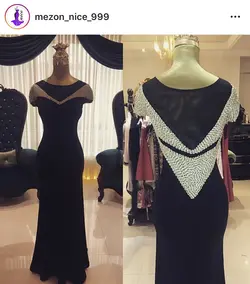 لباس مجلسی قیمت مناسب / لباس مجلسی کار شده - نایس مزون