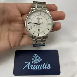 ساعت تیسوت مردانه کلاسیک استیل صفحه سفید m-7615