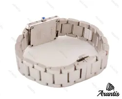 ساعت کارتیه تانک نقره ای زنانه  w-4963