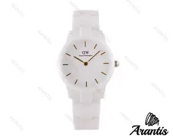 ساعت سفید دنیل ولینگتون سرامیکی زنانه  w-0304