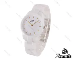 ساعت سفید دنیل ولینگتون سرامیکی زنانه  w-0304
