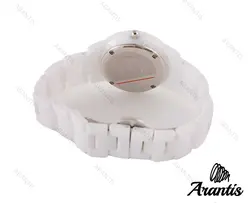 ساعت سفید دنیل ولینگتون سرامیکی زنانه  w-0304