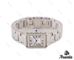 ساعت مچی کارتیه تانک دورنگین زنانهw-5963