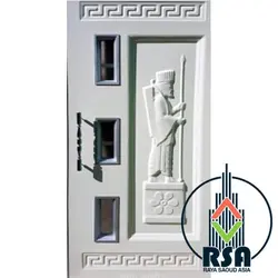 درب آسانسور لولایی طرح هخامنشی | درب آسانسور طرحدار