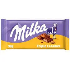 شکلات میلکا مدل تریپل کارامل