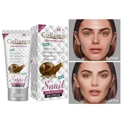 کرم ضد آفتاب کلاژن حلزون مدل BB Cream حجم 50 میل