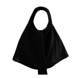 مقنعه نیم چادری پارچه کرپ