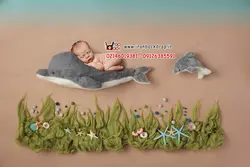 بک گراند عکاسی نوزاد تابستانی دریایی - تم پارچه ای کد IBD-3131