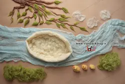 بک دراپ عکاسی پارچه ای رودخانه و درخت سبز تابستانی کد IBD-8051