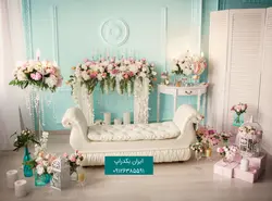 بک گراند وایت روم عروس عکاسی کد IBD-4324