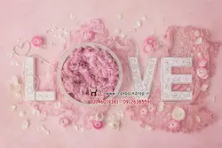 بک دراپ دانلودی نوزاد دخترانه ولنتاین صورتی کد IBD-2278