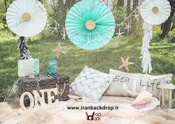 بک گراند کودکانه تابستانی و دریایی در محیط باز کد IBD-5070
