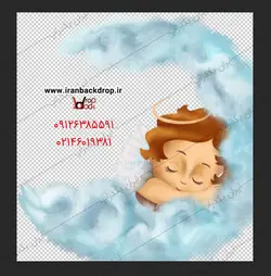 پی اس دی طرح روی شکم بارداری فرشته خوابیده کد IBD-6277