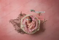 بک دراپ عکاسی نوزادی دخترانه تابستانی دریایی صورتی کد IBD-5753